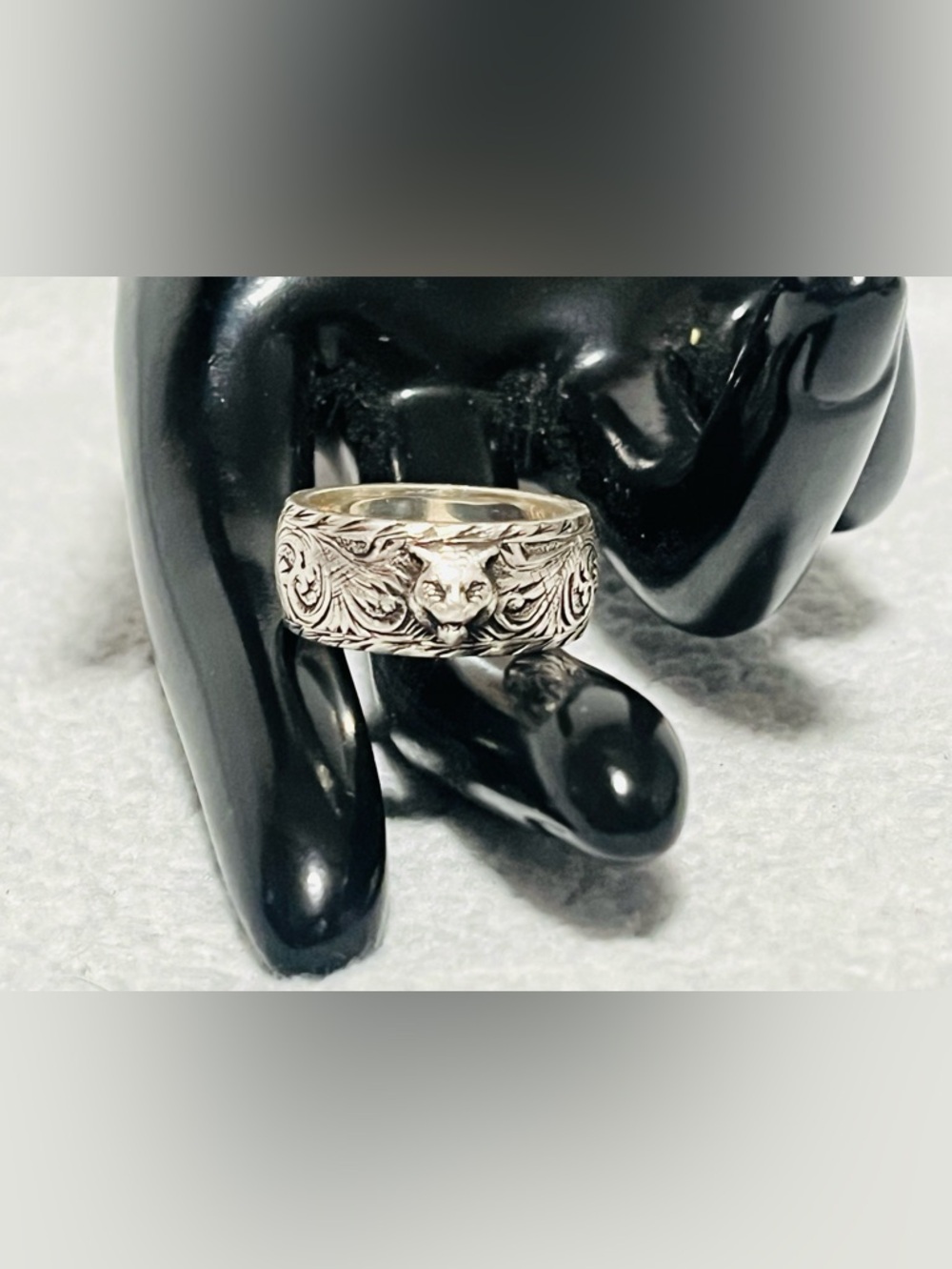 Gucci Feline Silver 925 Ring - Picture 9 of 11